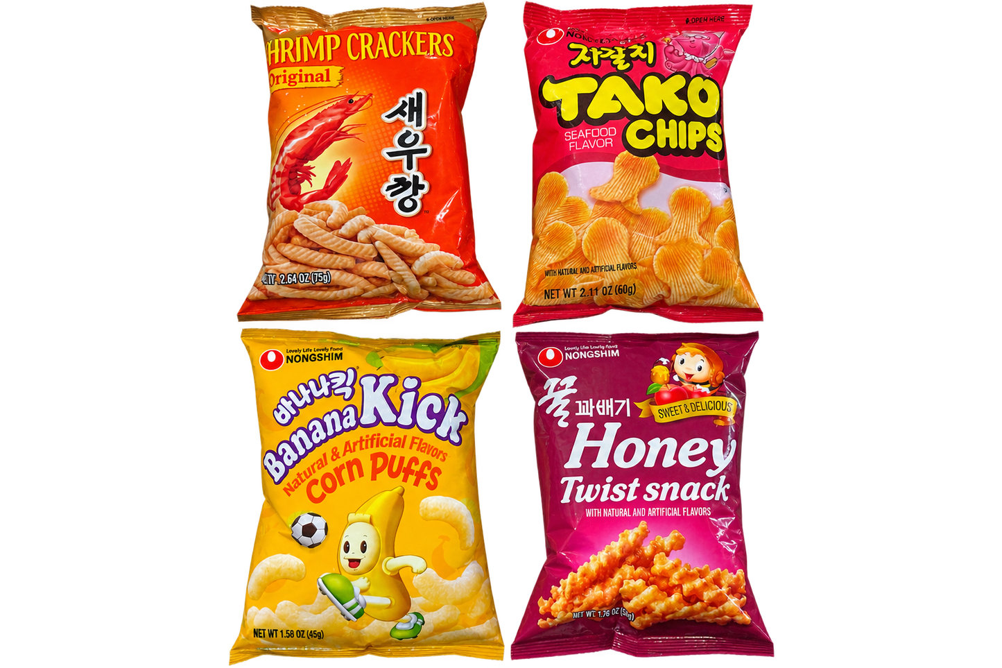 Korean Snack Sampler Box – 4 Popular Korean Snacks