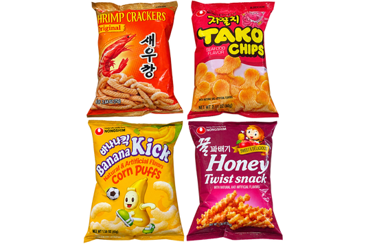 Korean Snack Sampler Box – 4 Popular Korean Snacks
